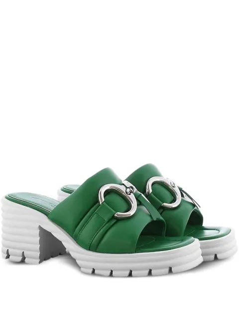 Kennel & Schmenger square-toe block-heel sandals Green 9153540615