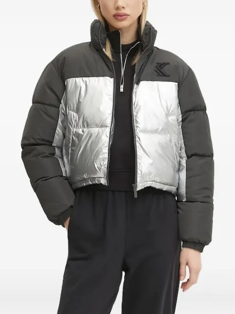 karl kani metallic-panel puffer jacket Silver 61760015
