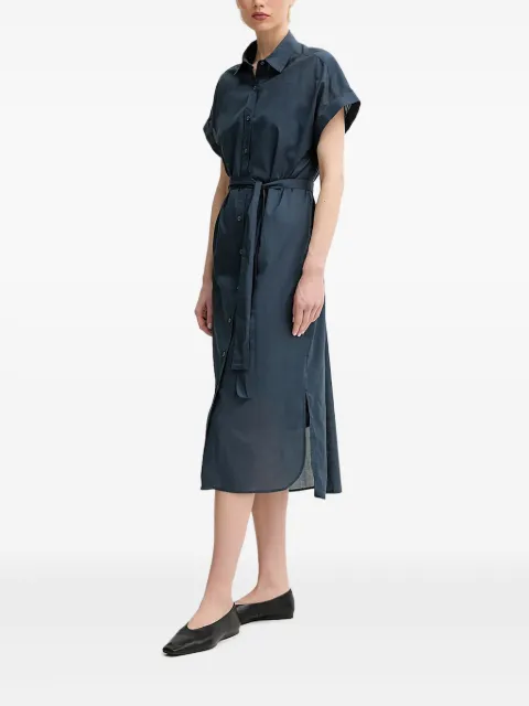 Marc O'Polo belted shirt midi dress Blue 504081121147