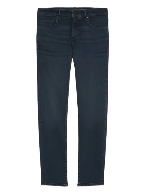 Marc O'Polo belt-loops leather-patch jeans Blue B21907612132