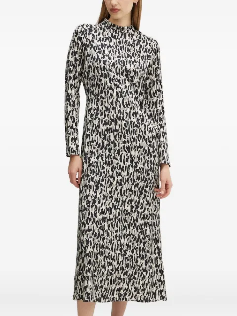 Marc O'Polo graphic-print midi dress White 410109621517