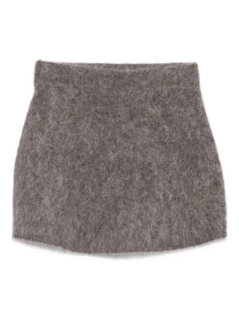 Soft Goat woven midi skirt Grey FW25SF2401310049