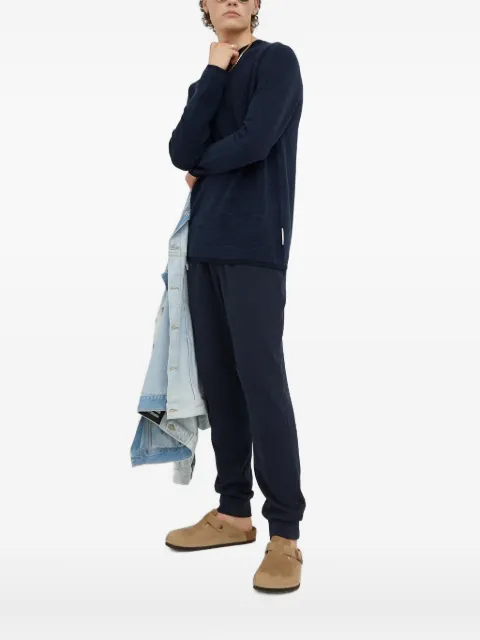 Marc O'Polo textured-knit crew-neck sweater Blue M28510660376