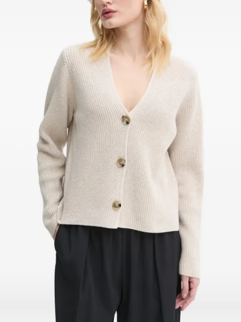 Marc O'Polo ribbed V-neck cardigan Neutrals B01605961069