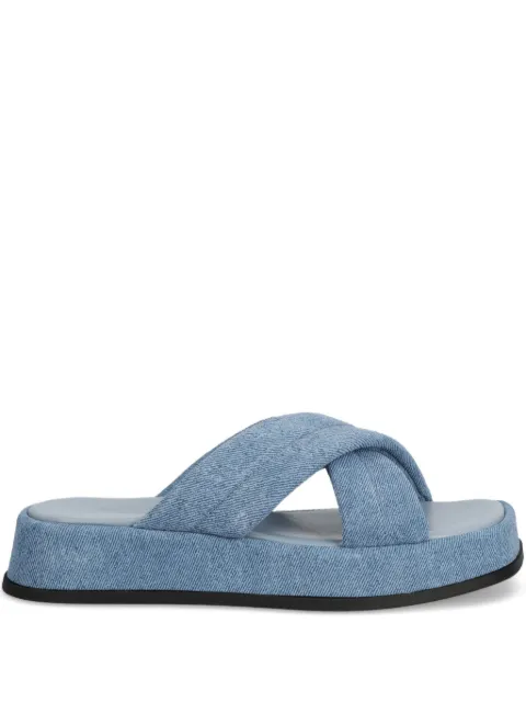 Marc O'Polo crossover denim-effect sandals 40315221102300
