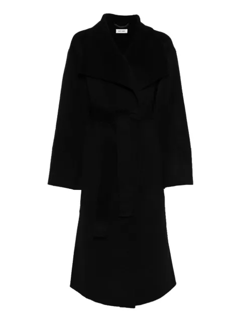 Soft Goat belted coat Black FW25SFW102610007