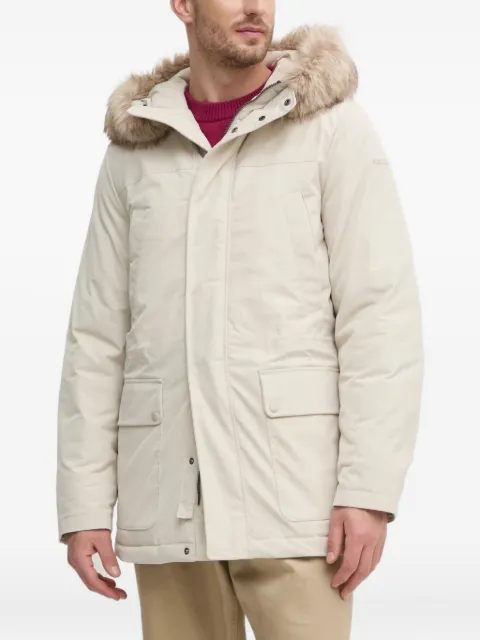 Geox faux-fur hooded jacket White M4628FT3148