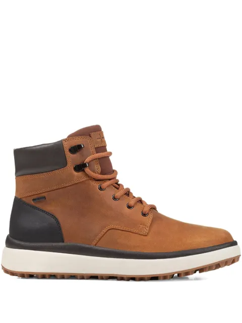 Geox leather lace-up boots Brown U36FZC0FF50