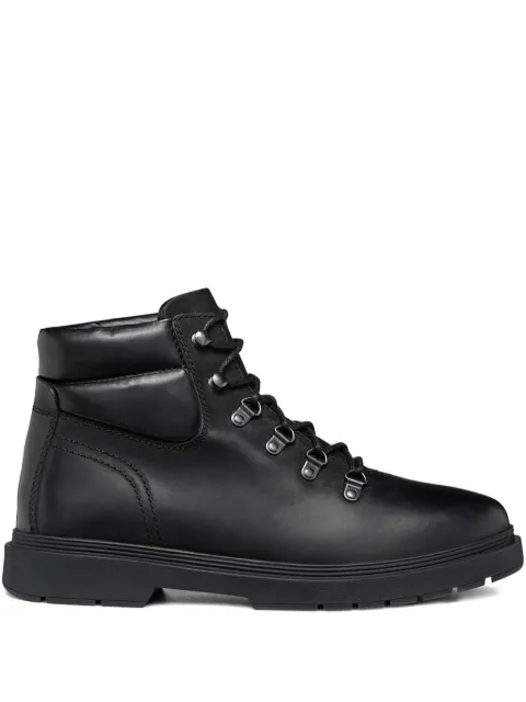 Geox lace-up leather boots Black U46HBH00045