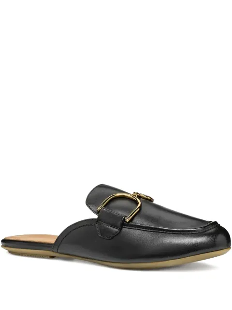 Geox leather flat pumps Black D55MUA000TU