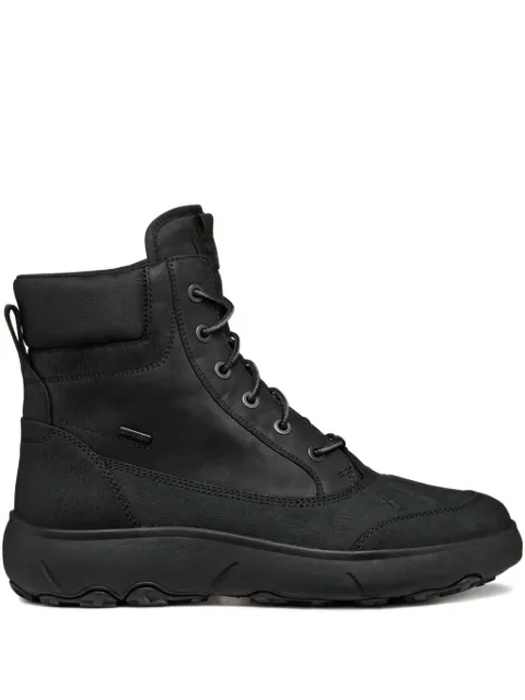 Geox lace-up leather boots Black U46HFC0FFBC