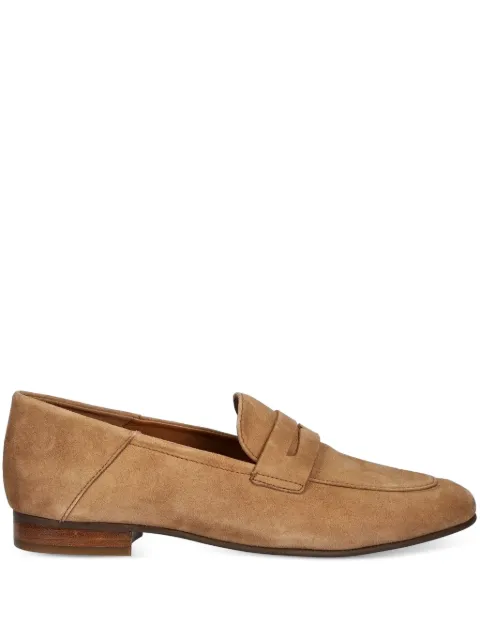 Geox Mantinea penny-strap suede loafers Brown D552EA00021