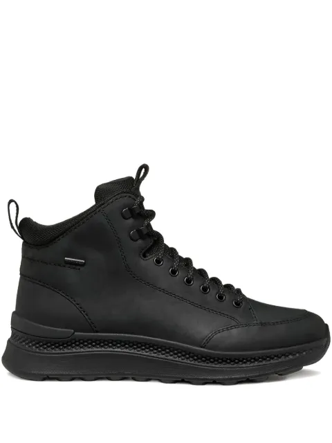 Geox lace-up leather boots Black U46HMA0FFBC