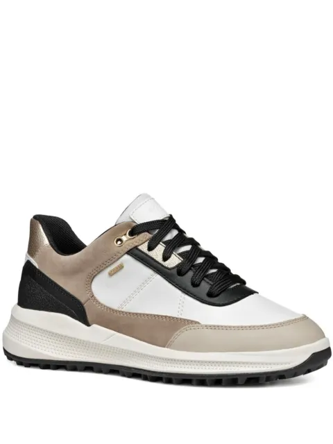 Geox leather panelled sneakers White D36VRA05422