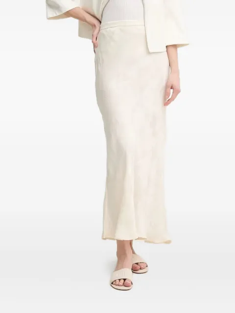 Hoss Intropia embossed satin maxi skirt Neutrals 8429012