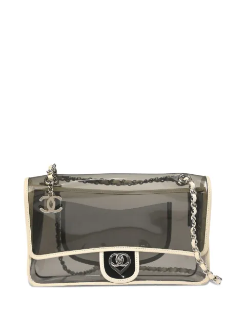 CHANEL Pre-Owned 2008 Heart CC shoulder bag Black 12744388