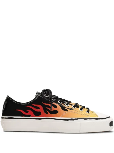 KAMIYA Joey flame-print sneakers Black G14FW703
