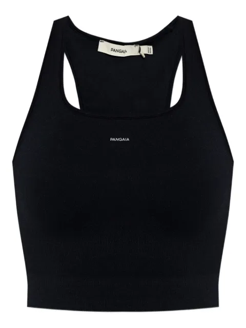 Pangaia racer-back compression tank top Black 10002425