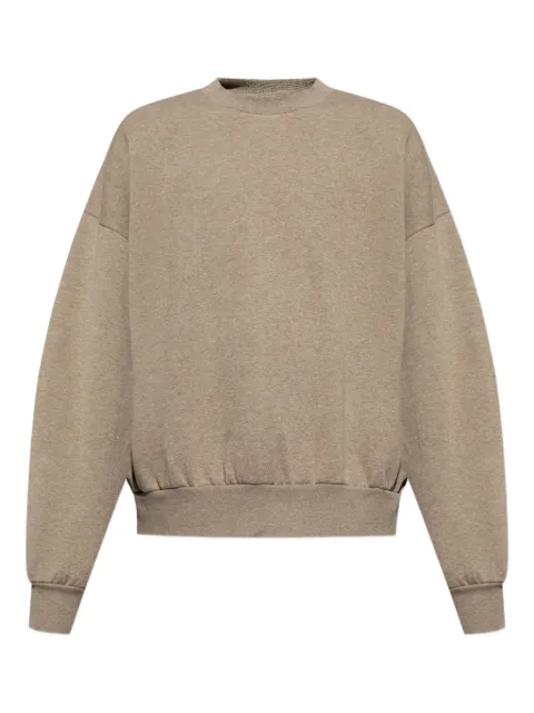 FEAR OF GOD ESSENTIALS logo-appliqué crew-neck sweatshirt Brown 192SP252043F