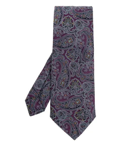 ETRO paisley-print silk tie Purple MASA0001AQ226