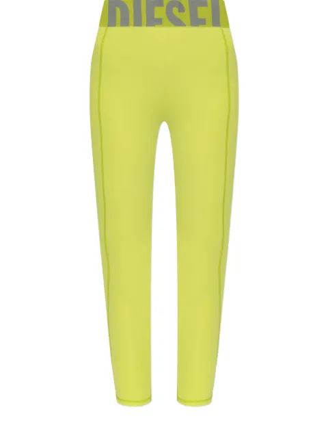 Diesel Adeline logo-waistband leggings Yellow A182790PLAR