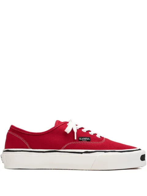 KAMIYA Herc canvas lace-up sneakers Red G11FW701
