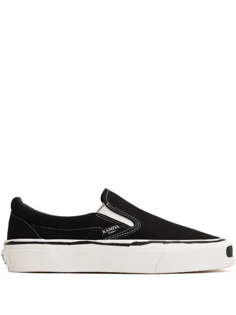 KAMIYA Cornell vulcanized slip-on sneakers Black G14FW701