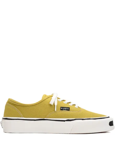 KAMIYA Herc canvas lace-up sneakers Yellow G11FW701