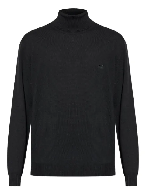 ETRO embroidered turtleneck sweater Black MRKF0067AL291