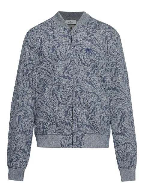 ETRO paisley-print bomber jacket Blue MRBA001699JJ508