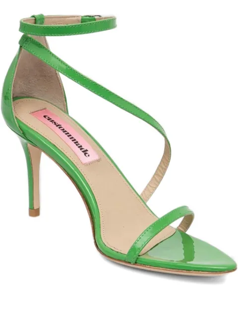 Custommade ankle-strap pointed-toe heeled sandals Green 200098
