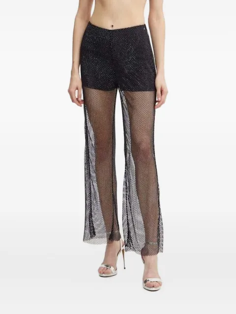 Custommade Petra beaded mesh trousers Black 999111113