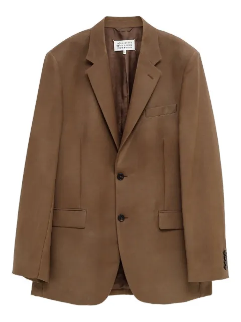 Maison Margiela button single-breasted jacket Brown S50BN0541M35301