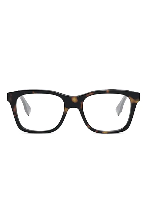 FENDI square-frame glasses Brown FE50030I052