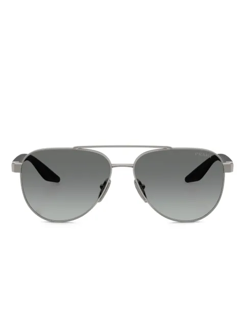 Prada Linea Rossa pilot-frame sunglasses Grey SPSA525AV3M1
