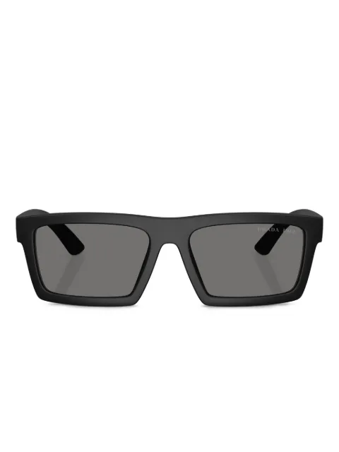 Prada Linea Rossa rectangle-frame sunglasses Black SPSA071BO02G