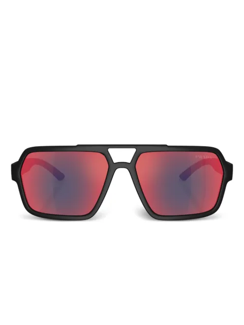 Prada Linea Rossa mirrored-lenses sunglasses Black SPSA06DG008F