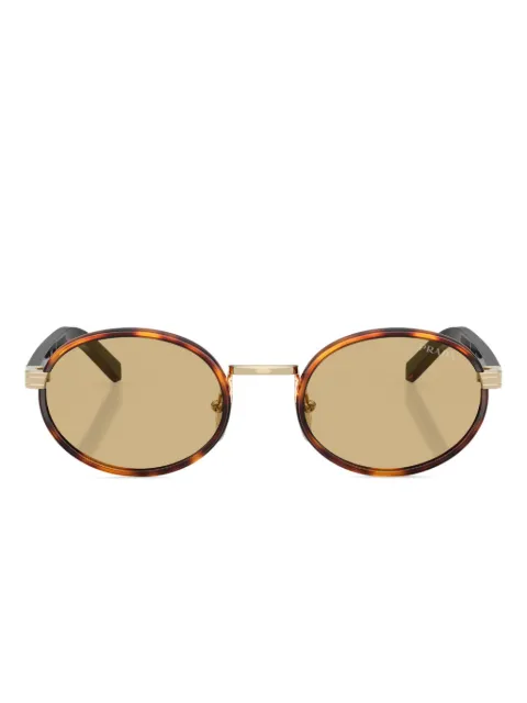 Prada Eyewear tortoiseshell round-frame sunglasses Green SPRB5621E10R