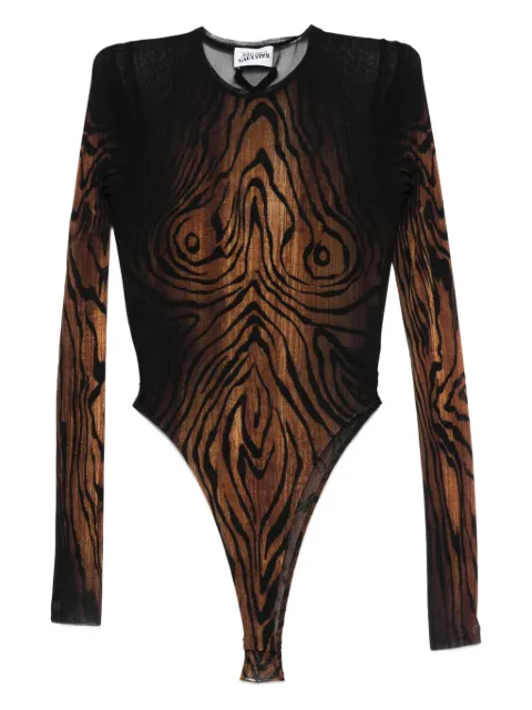Jean Paul Gaultier The Wood mesh bodysuit Black 2503WTO314M002P