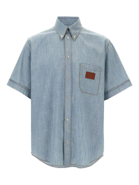 FENDI chambray short-sleeve shirt Blue FS1321AUWX