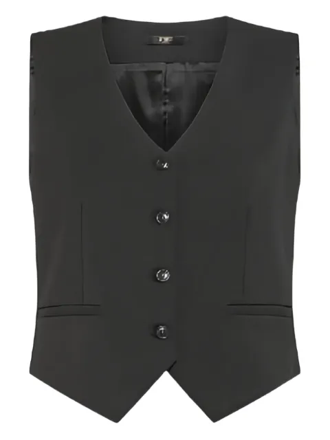 Seventy V-neck buttoned waistcoat Black GT0115180003999