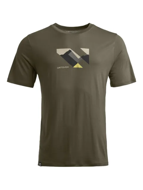 ORTOVOX mountain-graphic t-shirt Green 88203