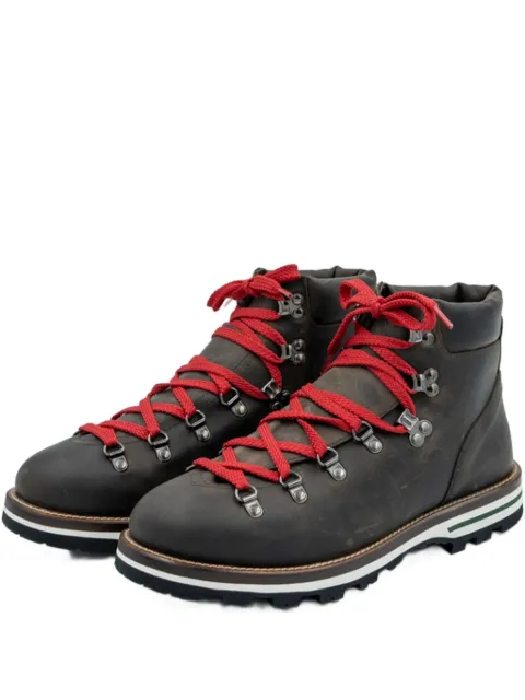 MONPIZ lace-up leather boots Brown CORTINAUOMO