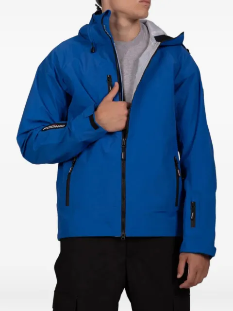 PODHIO hooded zip-front jacket Blue PD164