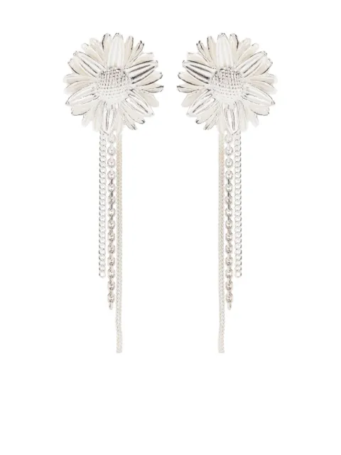 Wouters & Hendrix daisy-motif drop earrings Silver EBF010