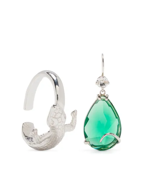 Wouters & Hendrix salamander-motif earrings Silver ECE016