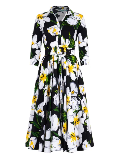 Samantha Sung Abelia dress Black ABELIADRESSEMPERORTULIPBRIGHT