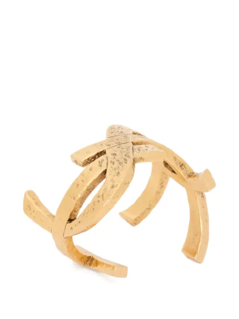 Saint Laurent Cassandre open cuff bracelet Gold 830282Y15008060