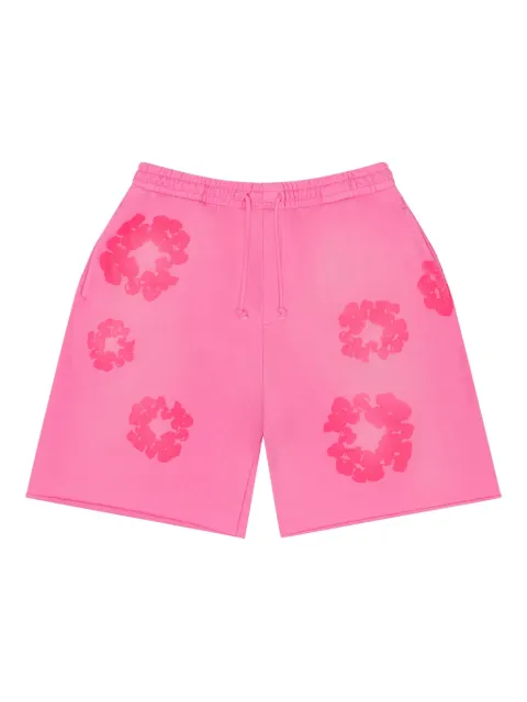 Denim Tears Mono Cotton Wreath shorts Pink DT109