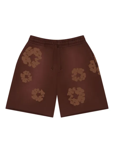 Denim Tears Mono Cotton Wreath shorts Brown DT103